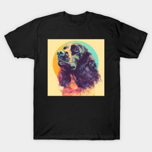 Retro Cocker Spaniel: Pastel Pup Revival T-Shirt